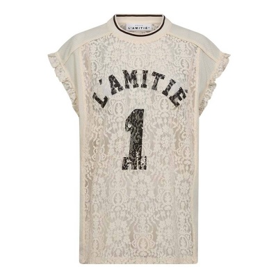 Foto van HAUTE L'AMITIÉ FOOTBALL LACE FRILL TOP