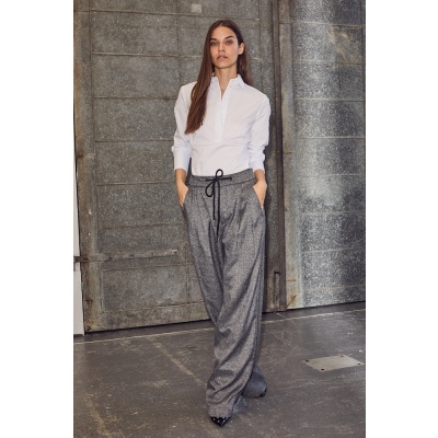 Foto van PRE-ORDER -10%! HAUTE L'AMITIÉ MICHELLE CHECK TAILOR TIE TALL PANTS