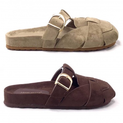 Foto van CLOGS CROSSED BANDS SUÈDELOOK