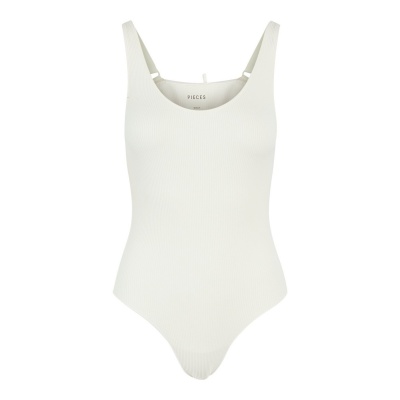 Foto van PIECES TRYLLY SLEEVELESS RIB BODYSTOCKING *IN BLACK & BEIGE & LILA*