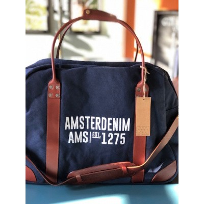 Foto van Amsterdenim bag Abel Navy Blue