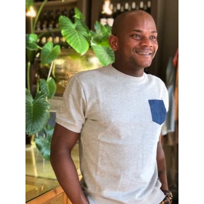 Foto van Amsterdenim Sweatshirt short sleeve Sjinkie Grey melange