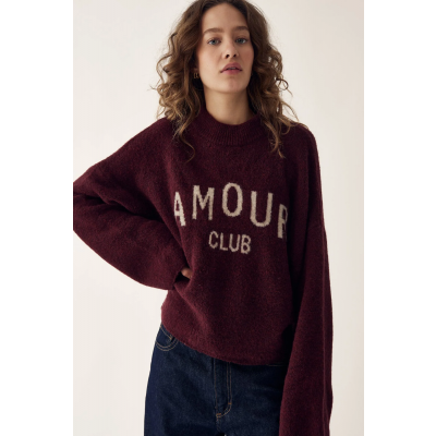 Foto van NOELLA AMOUR CLUB KNIT *in Burgundy of Grey*