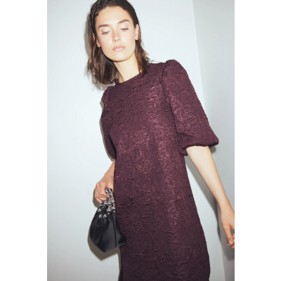 Foto van NOELLA PASTIS LONG DRESS BURGUNDY