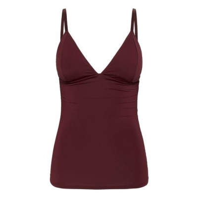 Foto van GESTUZ CAMI PADDED TOP *IN BLACK-WHITE-BURGUNDY*