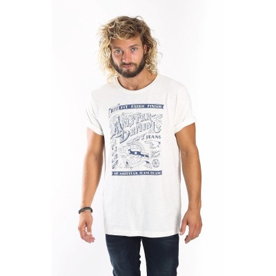 Foto van Amsterdenim T-shirt Krabman off white
