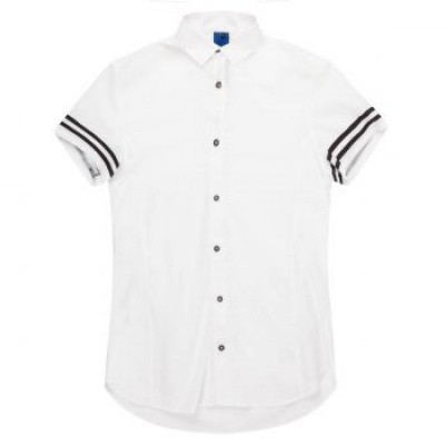 Foto van Koll3kt Stalios Short Sleeve Zip shirt White