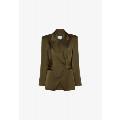 Foto van DANTE6 RUSH TAILORED BOLD SATIN BLAZER MOSS/OLIVE