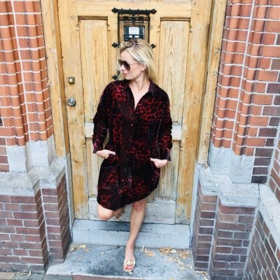 Foto van Alix the Label Animal Rib Velvet Blouse