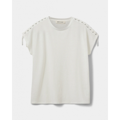 Foto van SOFIE SCHNOOR ALEID LINEN MIX T-SHIRT