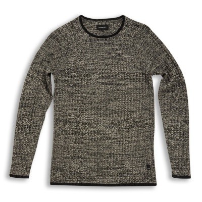 Foto van Gabba Reese O-neck knit Black melange