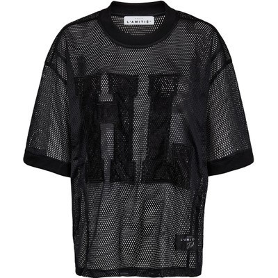 Foto van HAUTE L'AMITIÉ DRIFT HL LACE TEE *IN CREME of BLACK