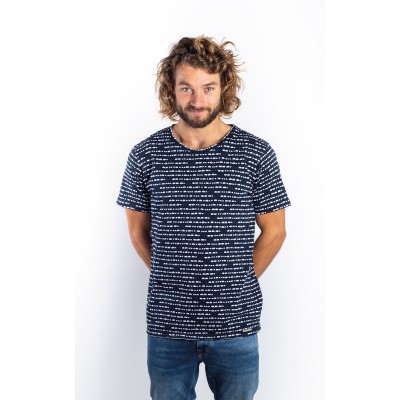 Foto van Amsterdenim T-shirt Roland Navy Blue