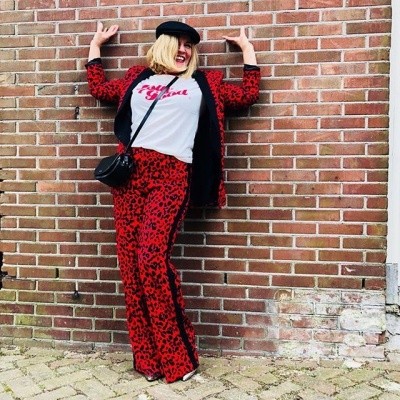 Foto van Alix Cheetah pant Intense red