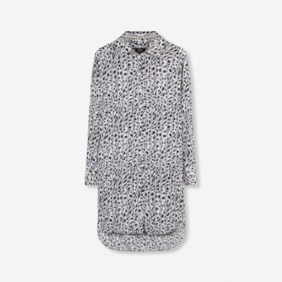 Foto van Alix the Label Ladies Woven striped Leopard Long Blouse