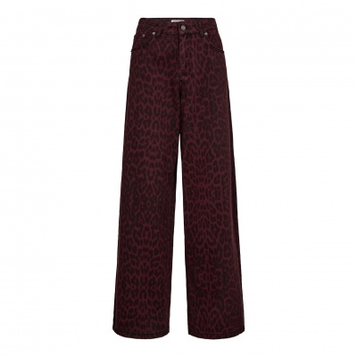 Foto van CO’COUTURE LEO WIDE LONG PANT LL BURGUNDY
