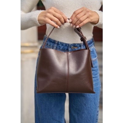Foto van BAG BROWN PU / TAS BRUIN
