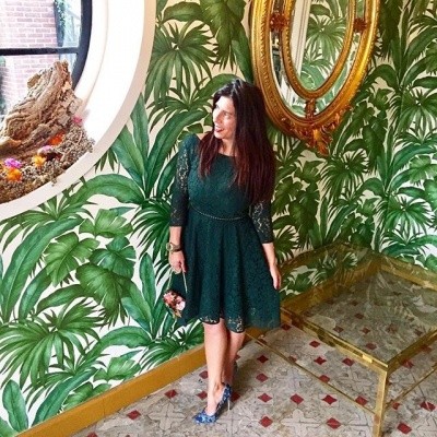 Foto van Guess green lace dress