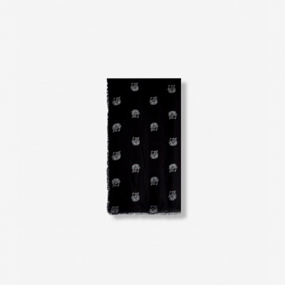 Alix the Label ladies woven dot leopard scarf Alix the Label ladies woven dot leopard scarf