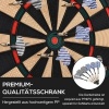 Afbeelding van HOMCOM Dartbord 44 x 39,5 x 2,2 cm - Zwart