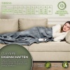 Afbeelding van Sinnlein® pluche warmtedeken 180 x 130 cm lichtgrijs | elektrische deken met timer en 9 standen