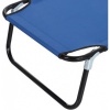 Afbeelding van Outsunny Blau Metalen Ligstoel van Polyester