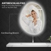 Afbeelding van HOMCOM Verlichte Badkamerspiegel 70 x 50 cm, Dimbaar met 3 Lichtkleuren en Touch-schakelaar
