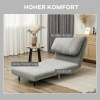 Afbeelding van HOMCOM 2-in-1 slaapbank vouwbed - verstelbaar - grijs - 82x89x83 cm