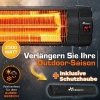 Afbeelding van TRESKO Infrarood warmtestraler 2500 W met afstandsbediening en 3 warmtestanden
