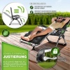 Afbeelding van tillvex® Opvouwbare Ligstoel tot 200kg | Weerbestendig Zonnebed voor Tuin & Balkon
