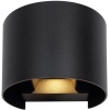 Afbeelding van Globo Veronika zwarte opbouwspot rond up & down - 34168RB