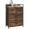 Afbeelding van HOMCOM Kommode van polyester en staal - 60x29x85 cm - Rustiek bruin