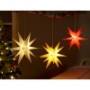 Afbeelding van Star-Max LED kunststof kerstster 35 cm rood