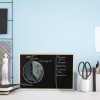 Afbeelding van Afwasbaar krijtbord met houten lijst - hangend - 30 x 40 cm - zwart