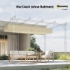 Afbeelding van Outsunny vervangend waterdicht dak voor 3x3 m pergola, crème wit, 250 x 255 cm