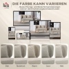 Afbeelding van Homcom Loveseat - Polyester - 117L x 65B x 78,5H cm - Beige