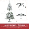 Afbeelding van HOMCOM Kunststof Kerstboom 150 cm Groen/Wit, 85L x 85B cm
