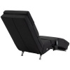 Afbeelding van HOMCOM Chaise Longue massagestoel met 8 massagestanden, zwart, 168 x 56 x 84 cm