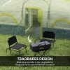 Afbeelding van Outsunny Campingtent Oxfordstof, Fiberglas - 435L x 251B x 195H cm - Donkerblauw + Wit