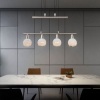 Afbeelding van Globo hanglamp Elliott nikkel metaal grote eettafel lamp E14_LED