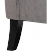 Afbeelding van HOMCOM Eenpersoonsstoel van polyester en hout - 74L x 86B x 102H cm - Donkergrijs