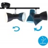 Afbeelding van Briloner Leuchten CUP - plafondlamp - 4-lamps - E14 max. 25W - draaibare spots - zwart
