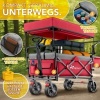 Afbeelding van TRESKO® Opvouwbare bolderkar met dak en koelvak, max. 150 kg, met rem en rubberen banden