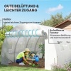 Afbeelding van Outsunny Kweekkas Bedekking-PE-400L x 300B x 200H cm-Wit