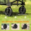 Afbeelding van Outsunny Tuinwagen van staal, polyester - Zwart