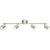 Afbeelding van Globo Comore nikkel metalen opbouwspot met LED 56958-4