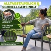 Afbeelding van tillvex® 2-delige Stapelbare Tuinstoelen Weerbestendig met Armleuning