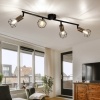 Afbeelding van Moderne plafondlamp Globo - Zwart - H:20,5cm - E14 - Voor binnen - Metaal