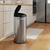 Afbeelding van HOMCOM Sensor Prullenbak RVS, kunststof 30,5L x 30,5B x 68H cm Zilver
