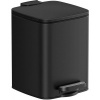 Afbeelding van Songmics - badkamerprullenbak - 6 liter - Zwart staal